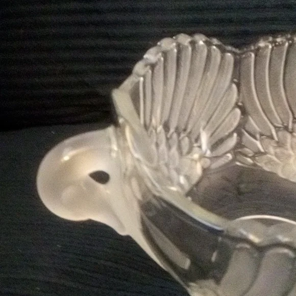 Vintage Mikasa  Walther Frosted Swan Bowl  Elegant Lead Crystal - Picture 5 of 8